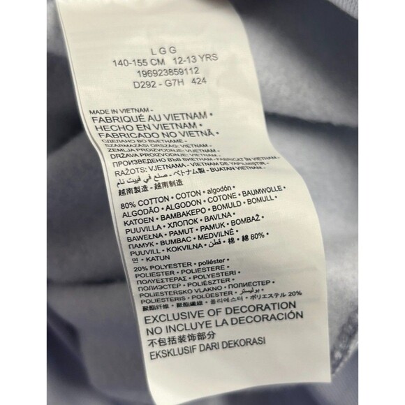 Jordan Hoodie Boys 12-13 Years Size Large Gray Cotton Blend - Picture 5 of 5